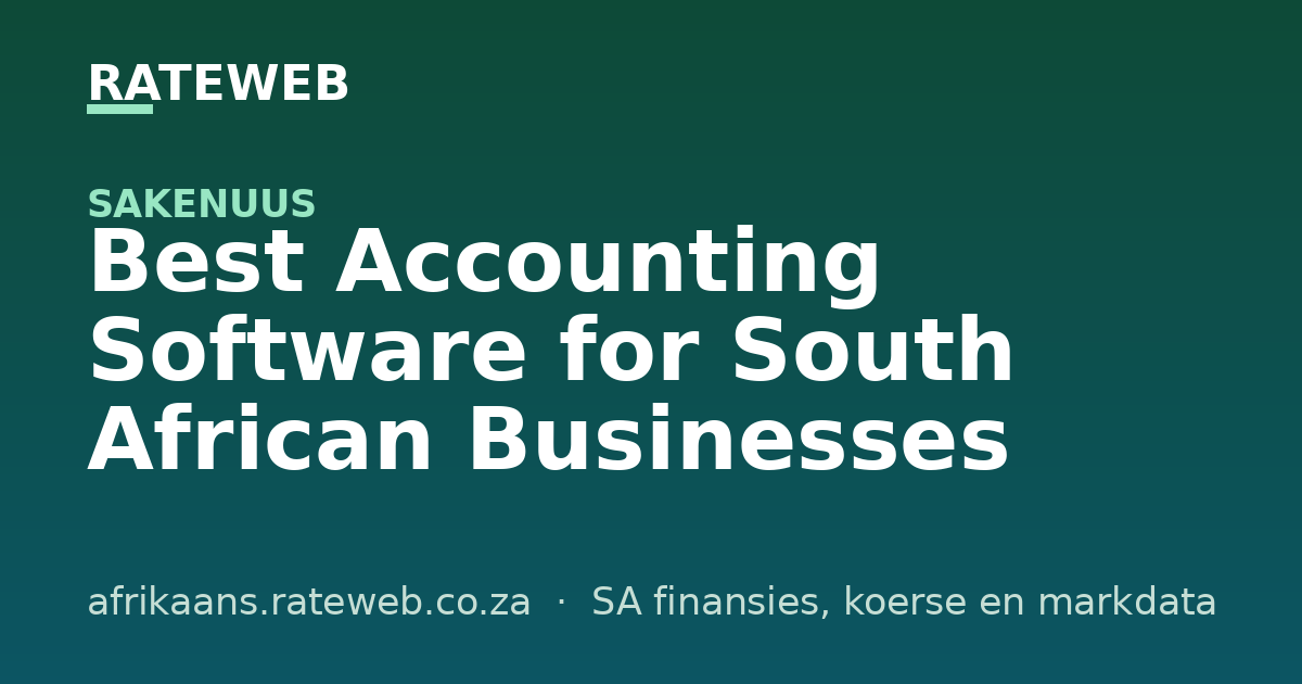 Best Accounting Software for South African Businesses